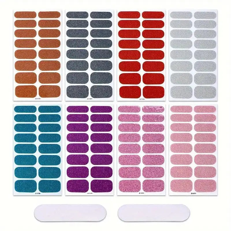 Glitter Self-Adhesive Nail Polish Strips – DIY Nail Wraps