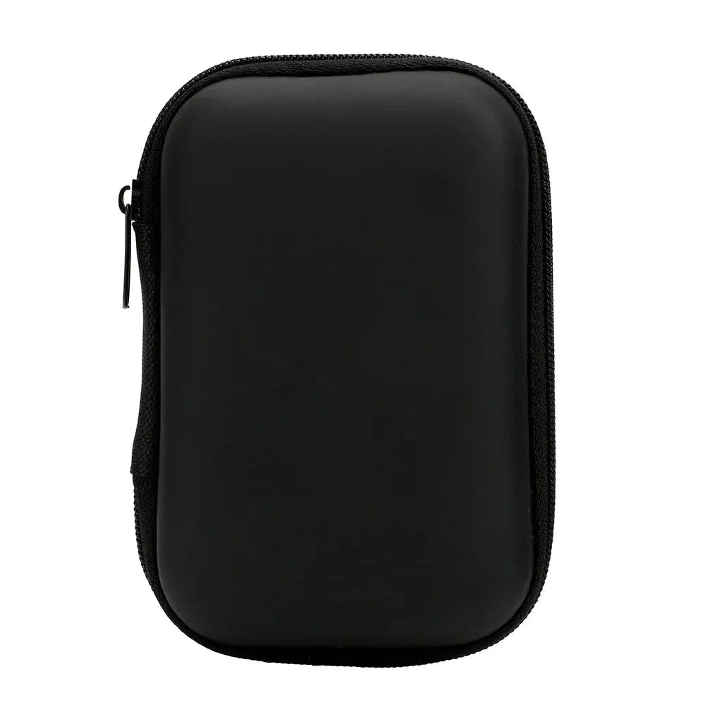 Portable PU Travel Cable Organizer Zipper Storage Bag
