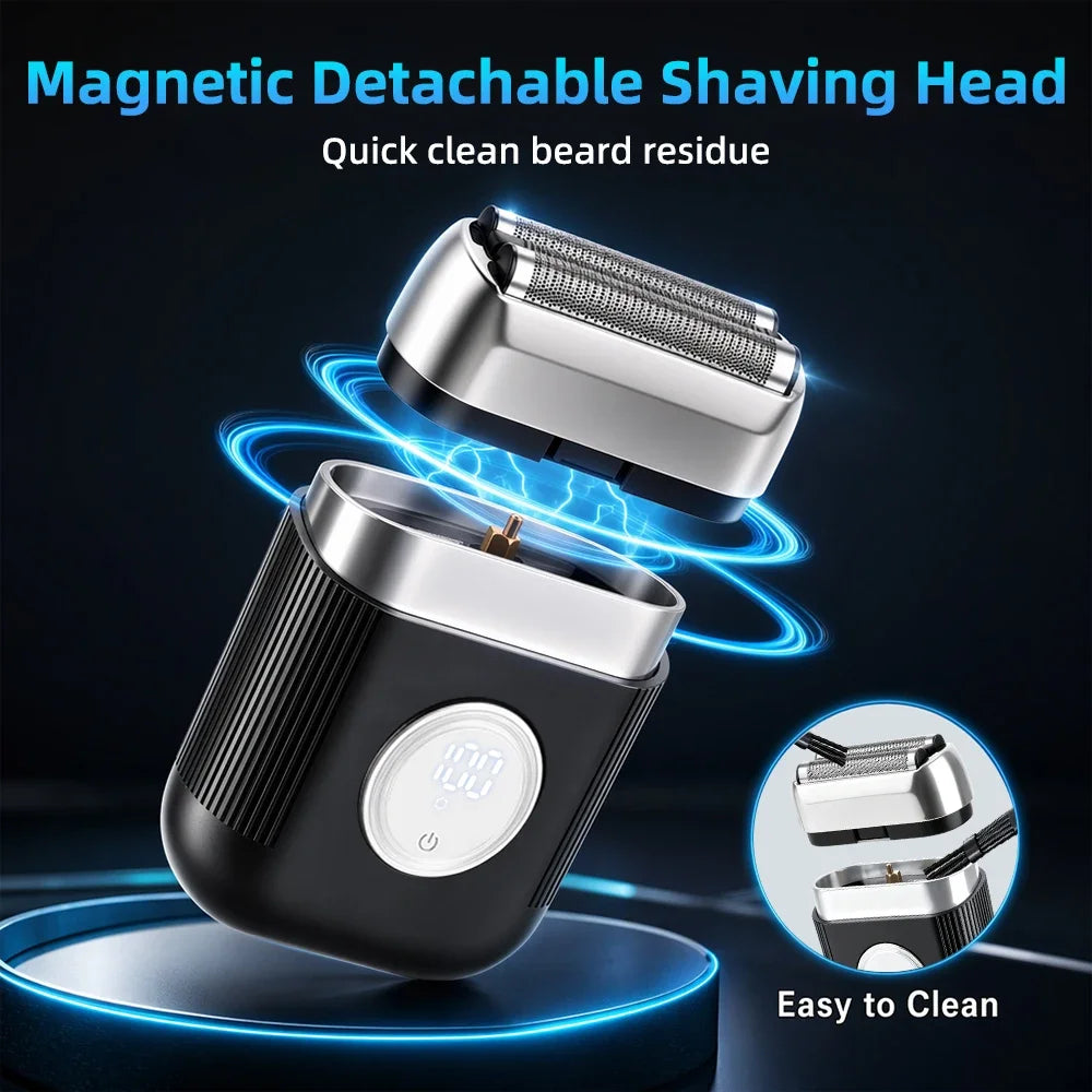 AFDEAL Mini Electric Foil Shaver Men – USB-C, IPX7 Waterproof