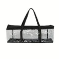 Large Transparent Dustproof Zippered Storage Bag – Stackable PVC