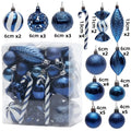 40PCS Shatterproof Christmas Ball Ornaments – Candy Cane Design
