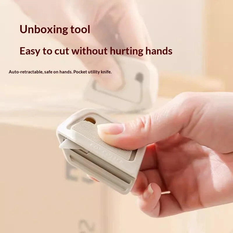 Magnetic Ceramic Box Cutter – Auto-Retract Safe Package Opener