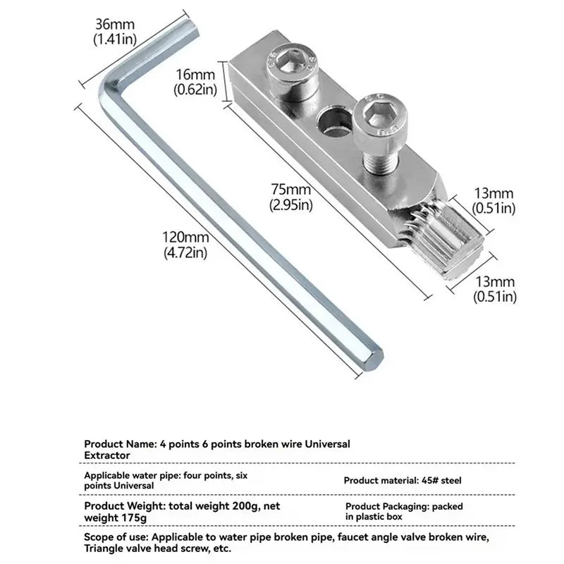 Stripped Screw Extractor Set – Bolt & Broken Screw Remover Kit