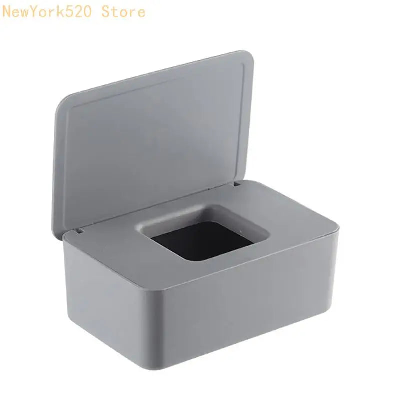 Desktop Storage Box with Lid – Dust-Proof Tissue & Mask Organizer