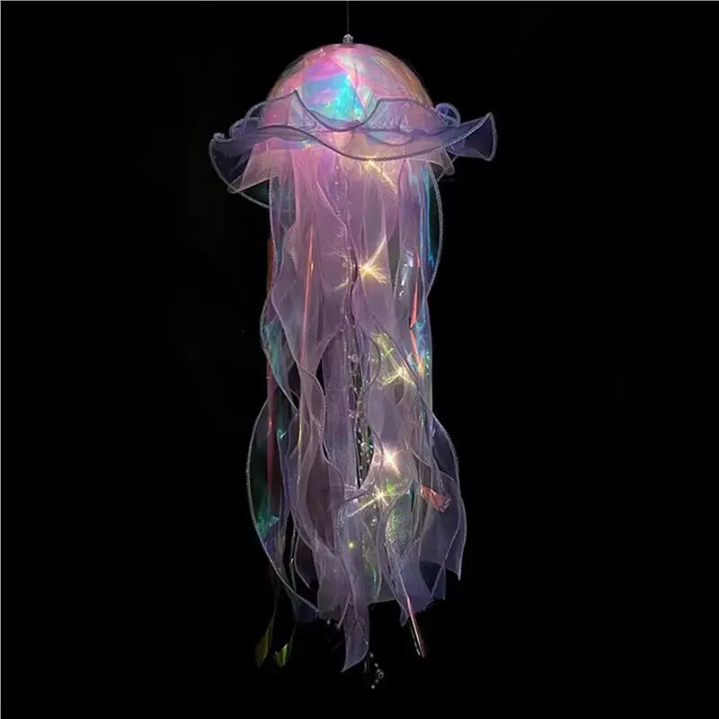 15-Pc Hanging Jellyfish Night Lights – Bedroom Atmosphere Lamp
