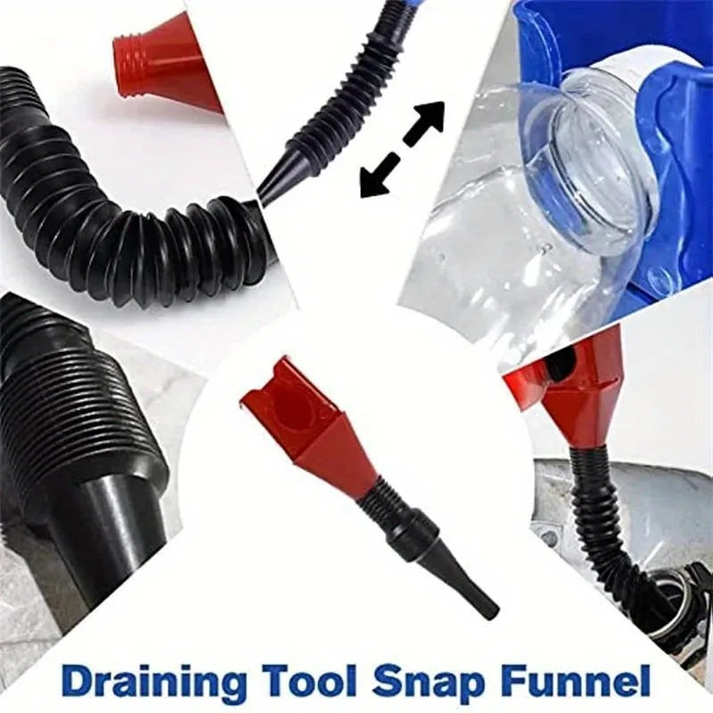 Collapsible Oil Funnel Filter Transfer Tool – Car & Motorcycle