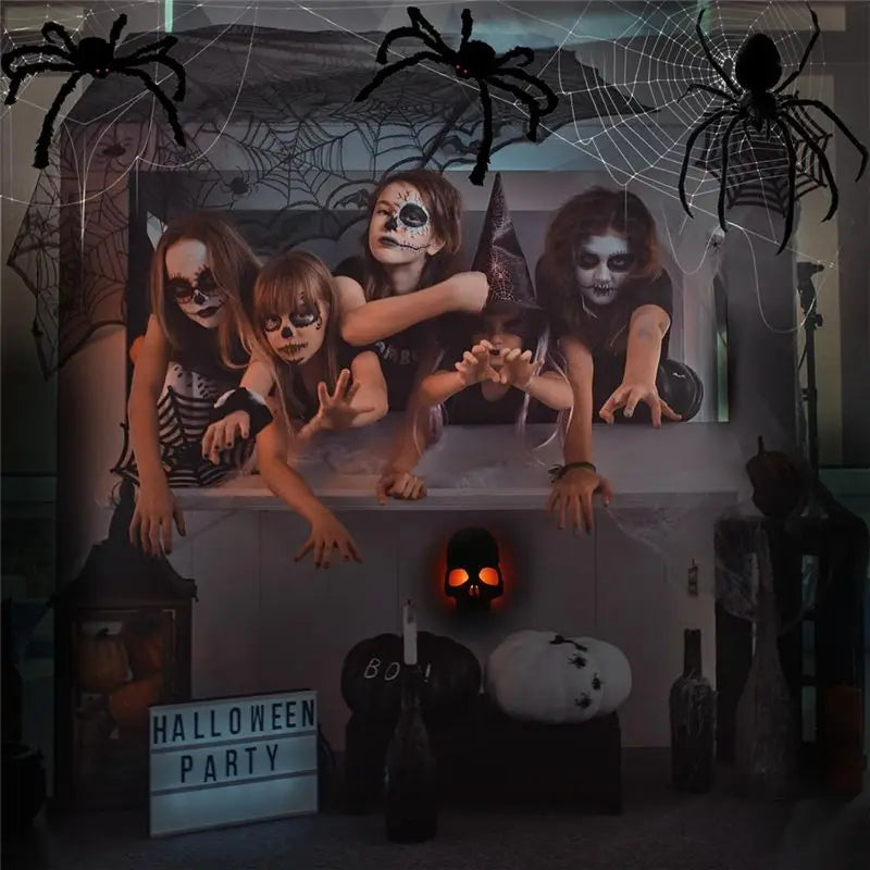 Halloween Spider Decorations Set of 3 – Hairy Bendable Props