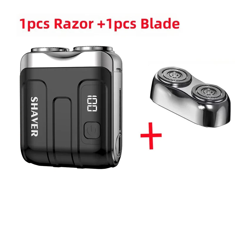 XMSJ Electric Dual Blade Smart Shaver – Digital Display, Type-C