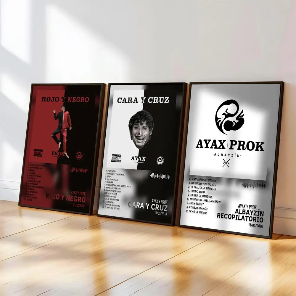 Ayax y Prok Rap Music Poster – Waterproof Wall Art Decor