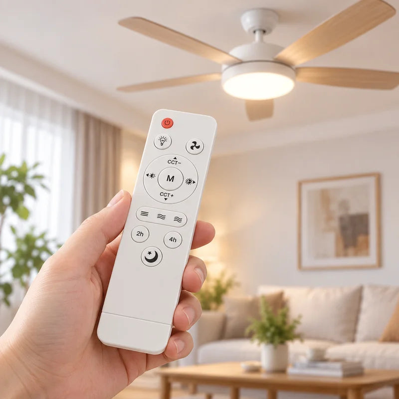 Gmarty E27 2-in-1 LED Ceiling Fan Light – Quiet & Dimmable