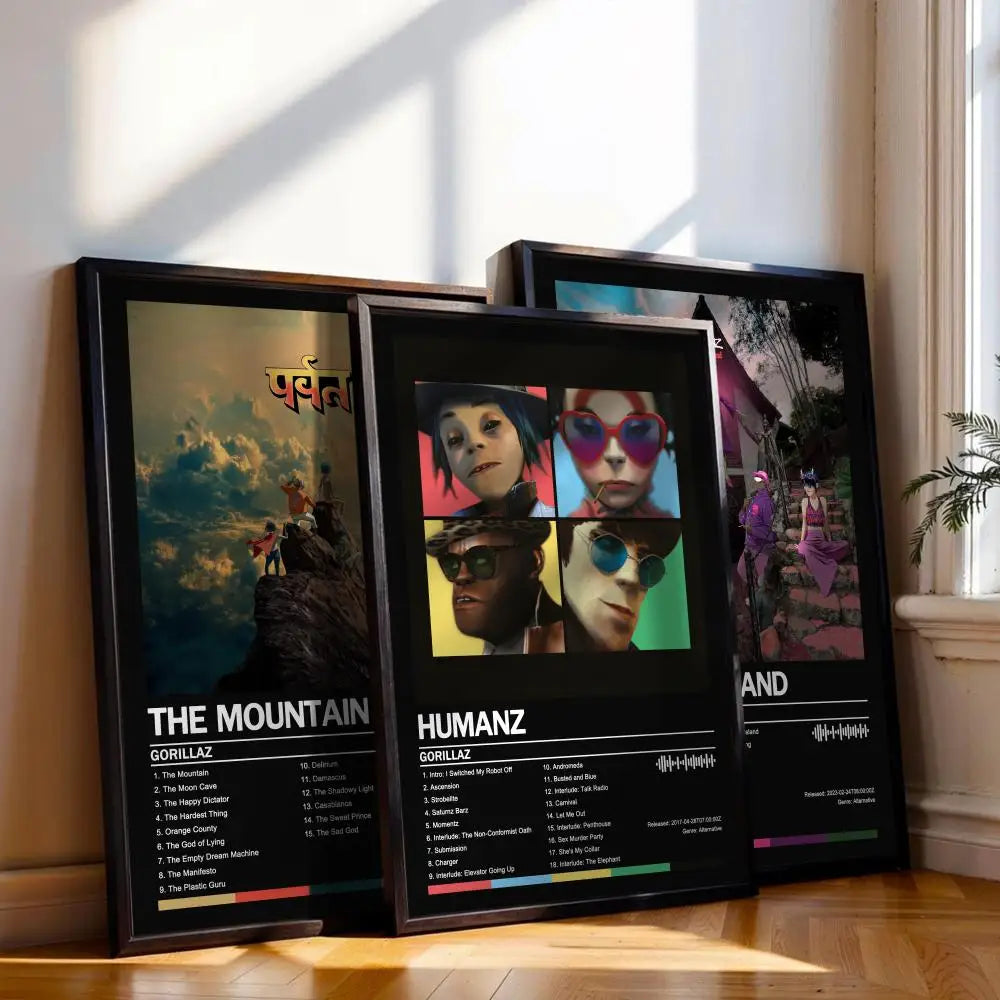 Gorillaz Music Album Poster – Canvas Print Wall Art Decor