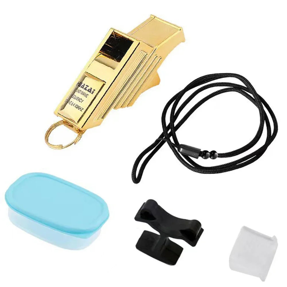 Professional Seedless Referee Whistle – Loud Sports Whistle Set