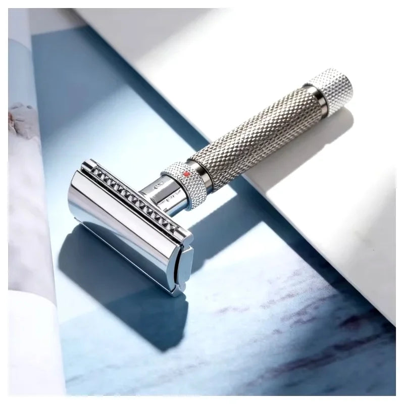 YAQI The Final Cut Adjustable Safety Razor – Chrome & Gunmetal