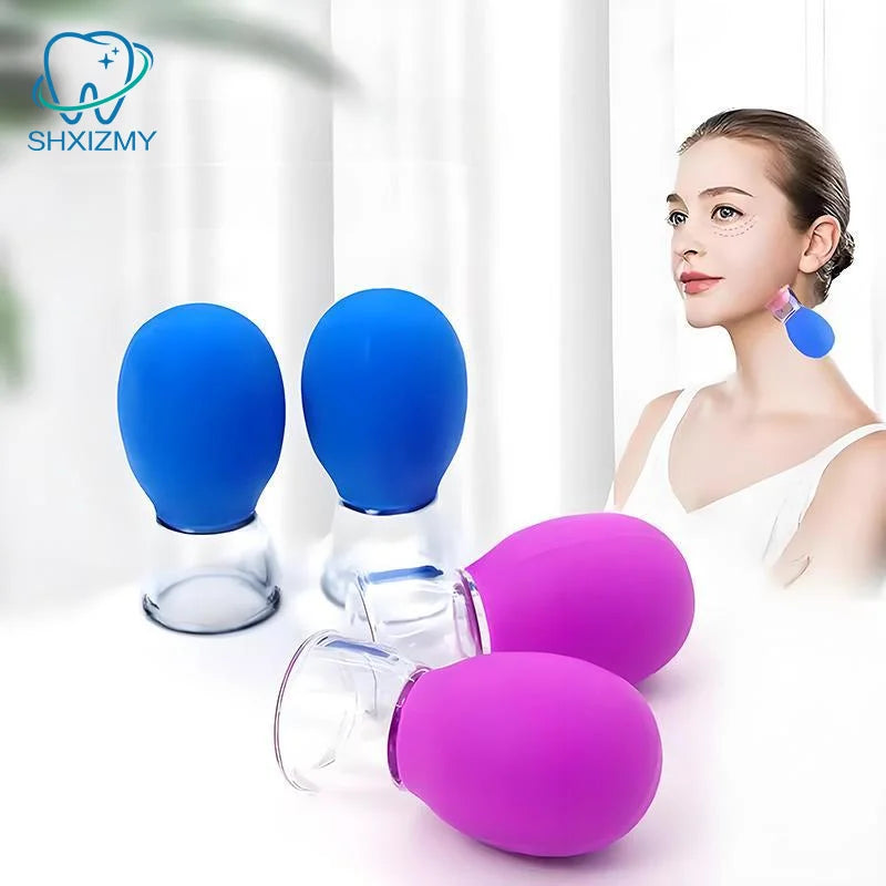 6-Piece Facial Cupping Massage Set – Silicone & Glass