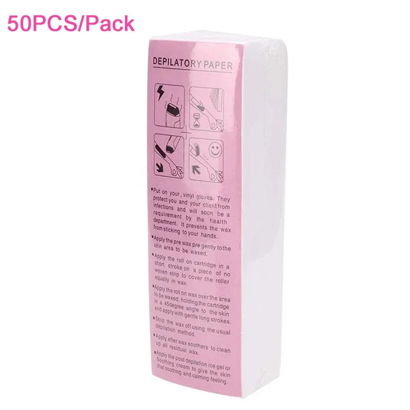 Non-Woven Waxing Strips for Hair Removal – 20/50/100 PCS