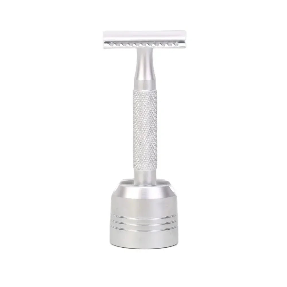 YaQi Matte Chrome Aluminum Men's Razor Stand Holder