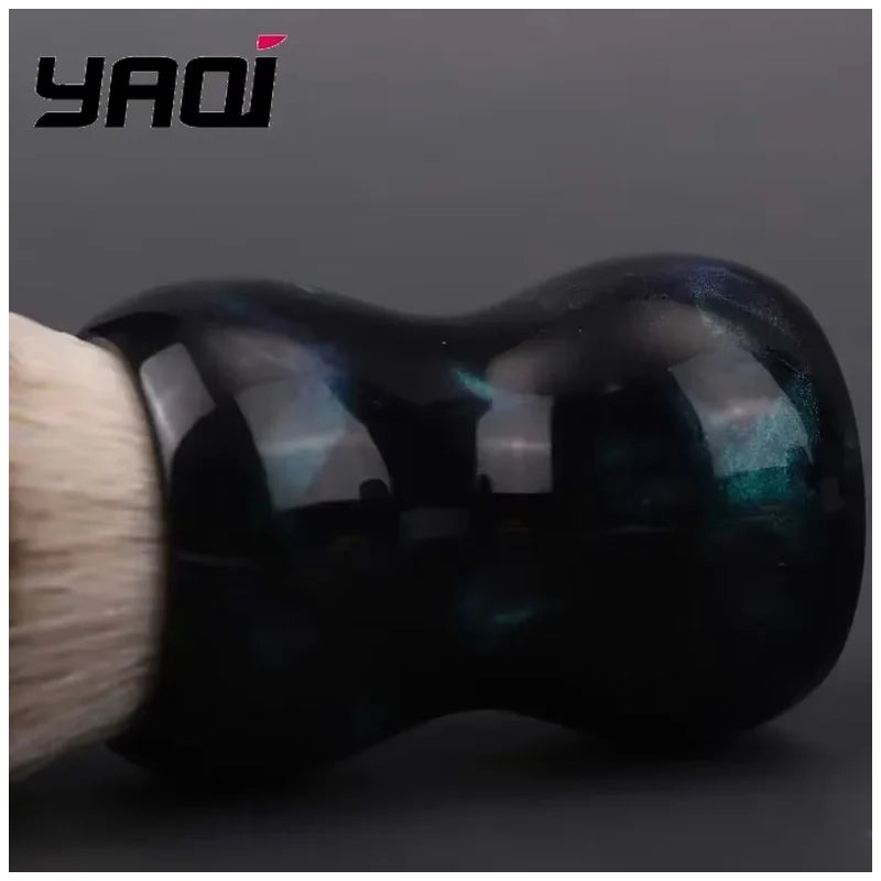 YAQI Night Emerald 26mm Synthetic Wet Shaving Brush – Resin Handle