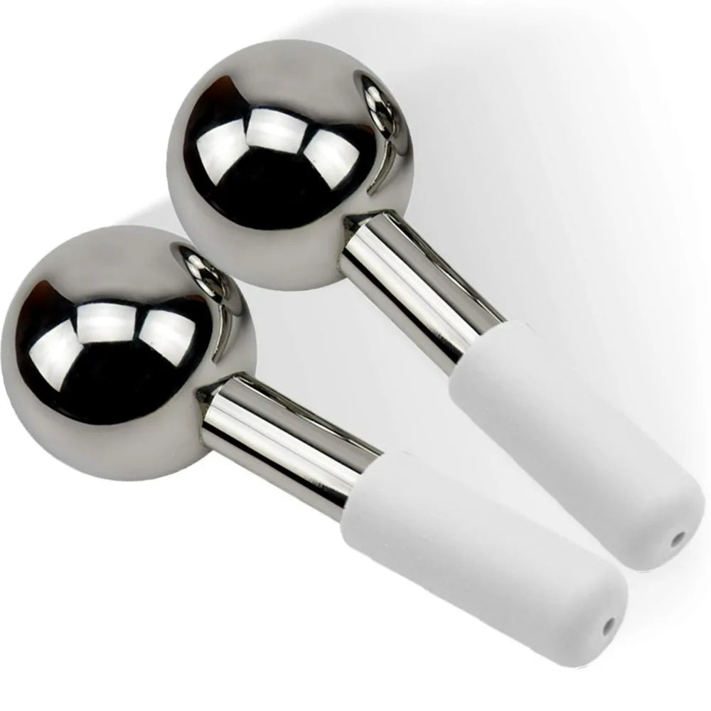 VIBE Cryo Ice Globe Face Massager – Steel Cooling Roller
