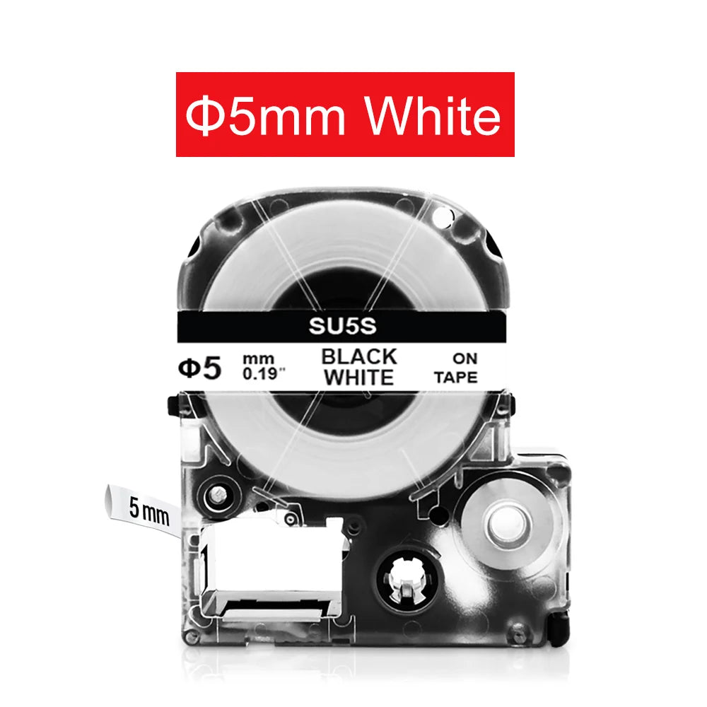Heat Shrink Tube Labels SU3 SU5 SU11 for Epson LW & KingJim