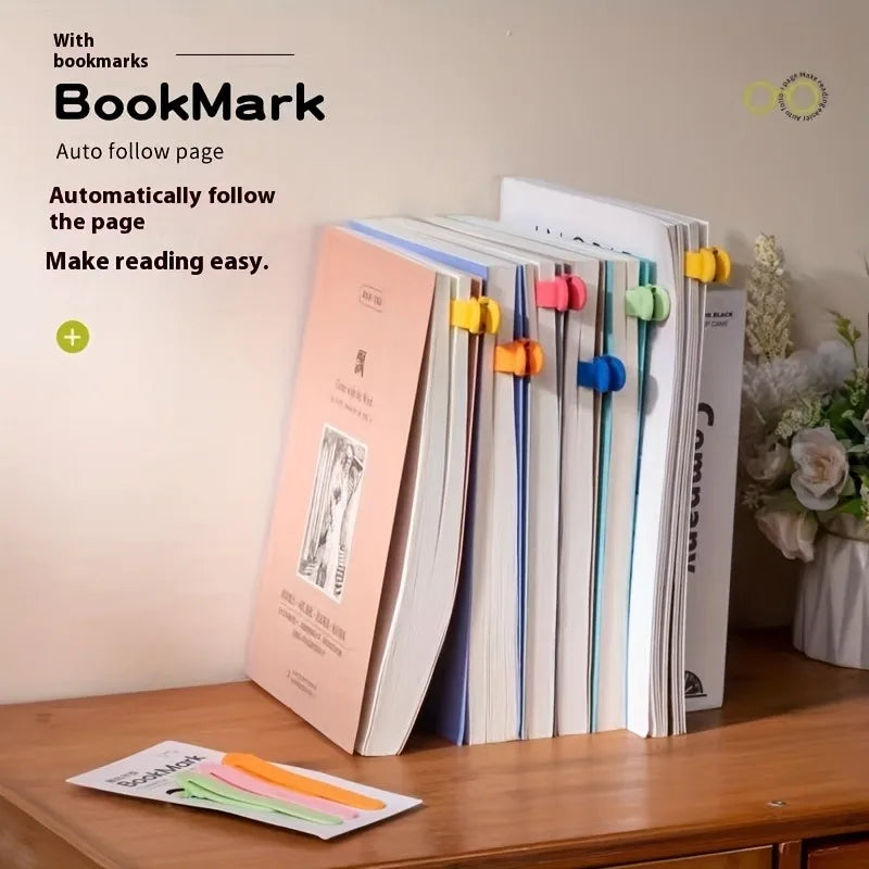 3-Pack Silicone Bookmark Pen Holders – Auto Page Marker