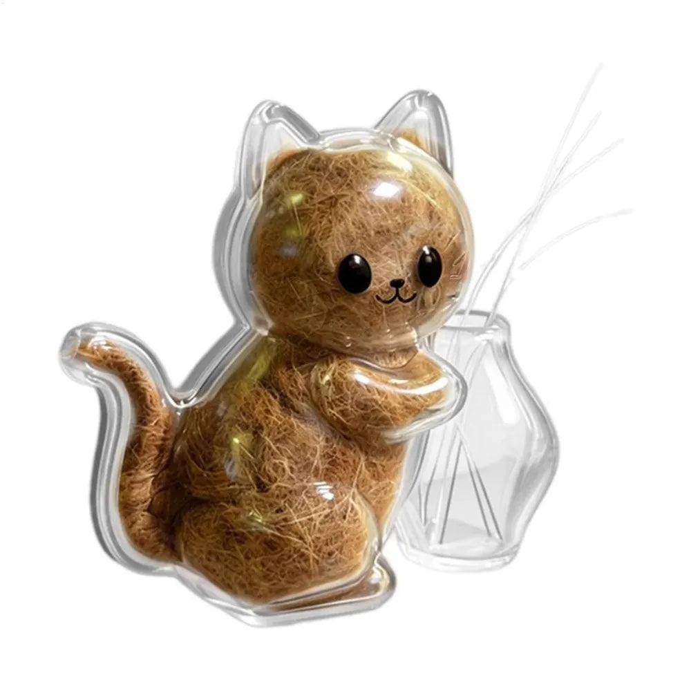 Magnetic Cat Whisker Vase Fridge Sticker – Cartoon Home Décor