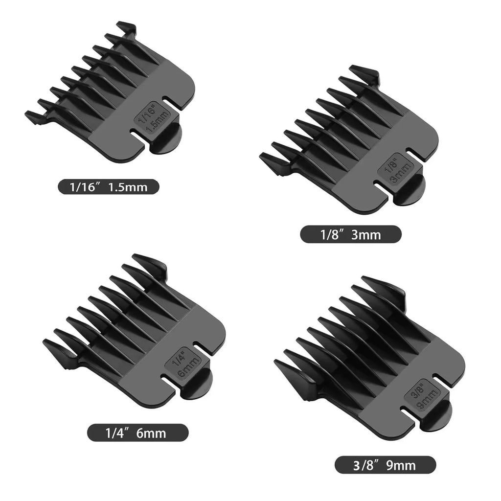 Andis T Outliner Clipper Guards – 4-Size Attachment Comb Set