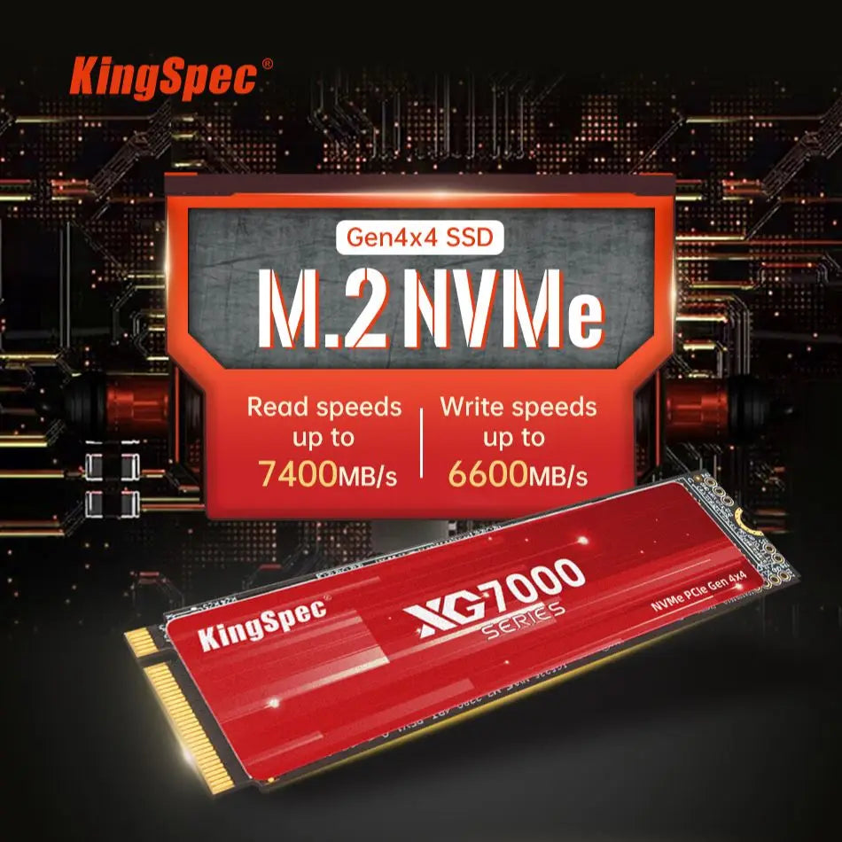 KingSpec M.2 NVMe PCIe 4.0 SSD 1TB 2TB 4TB – PS5 & PC
