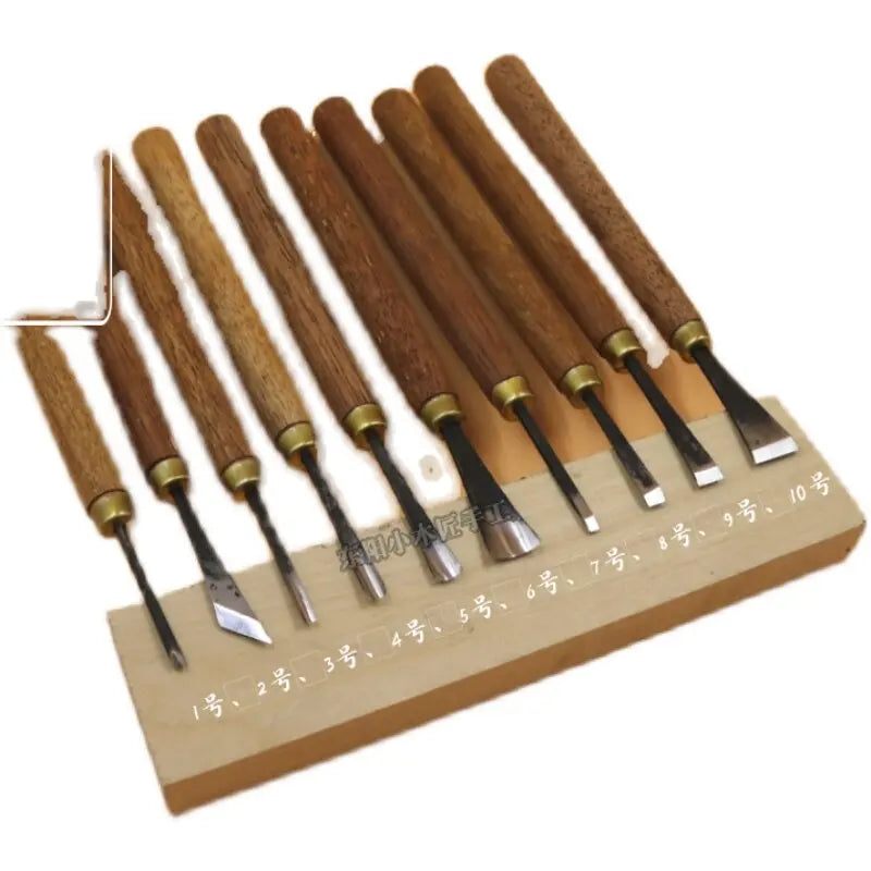 Wood Carving Knife Set – Spoon Tools & Mahogany Sharpener