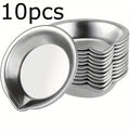 Stainless Steel Round Paint Palette Set | Metal Mixing Trays