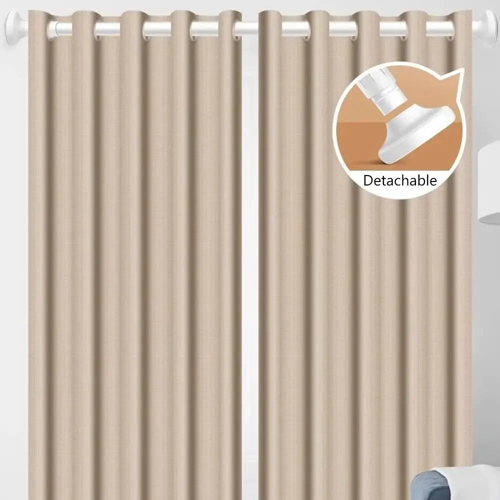 Adjustable Telescopic Clothing Rod – No-Drill Wardrobe Rail