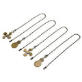 4-Pack Ceiling Fan Pull Chain Set – Bulb & Fan Pendant 12"