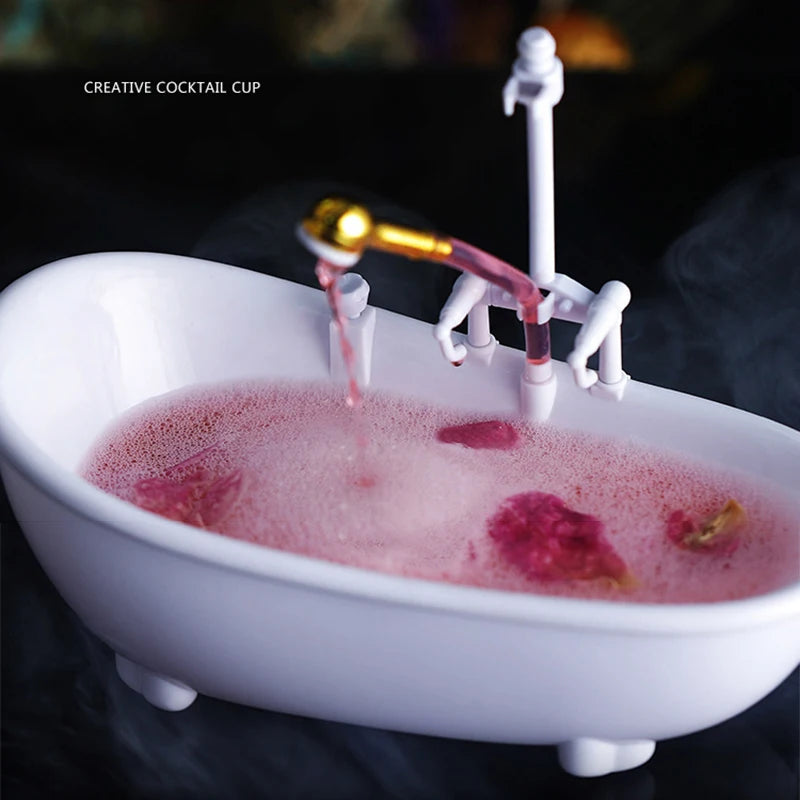 White Bathtub Novelty Cocktail Cup 300ml – Creative Drinkware