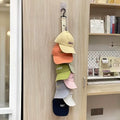 Hat Rack with 8 Clips – Holds 16 Baseball Caps | Space-Saving
