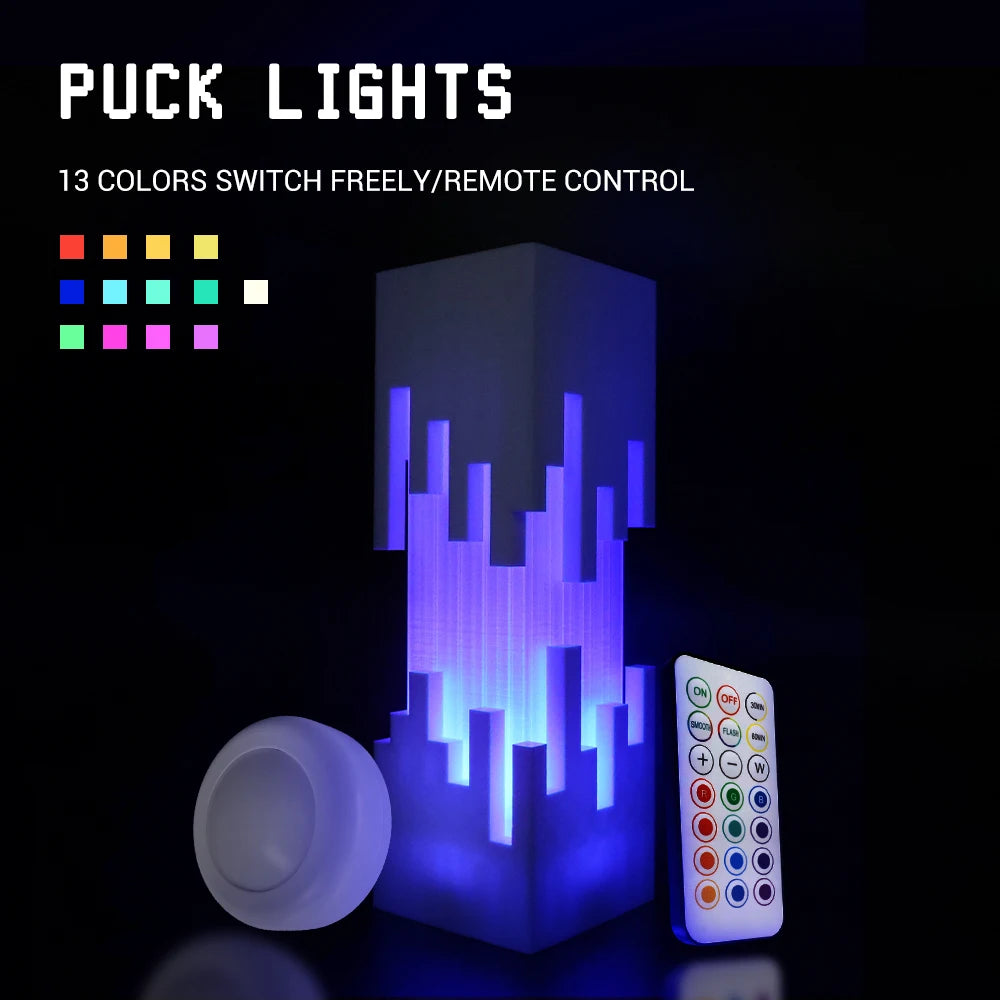 KC007 RGBW Puck Light for Bambu Lab 3D Model Kit – 13 Colors