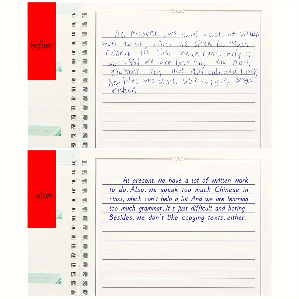 3D Italic Calligraphy Exercise Book – Reusable Handwriting Practice