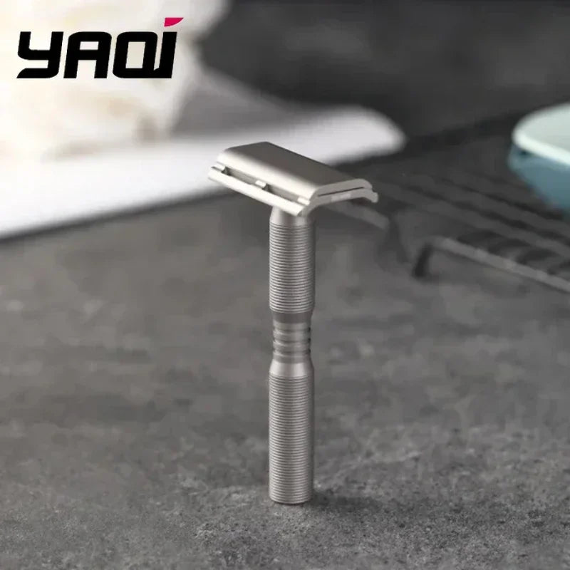 YAQI Ghost Titanium Safety Razor – Lightweight Men's Shaver