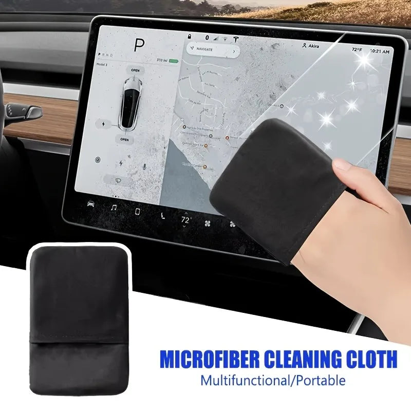 Microfiber Car Screen Cleaning Cloth – Portable 13cm