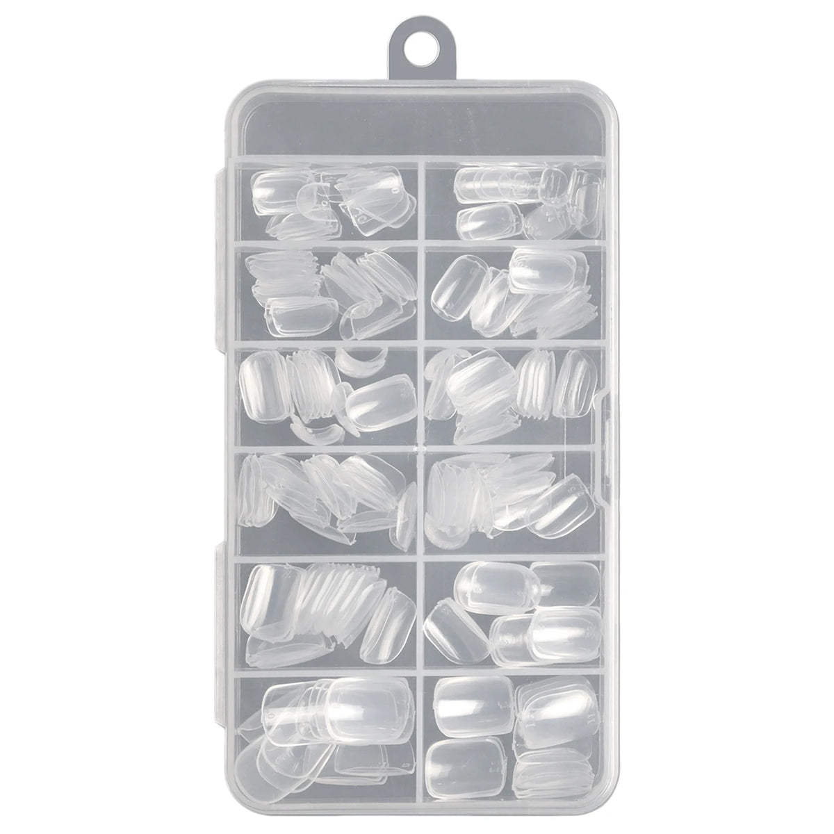 Kids Press-On Nails Kit – Clear Full Cover Fake Nail Tips