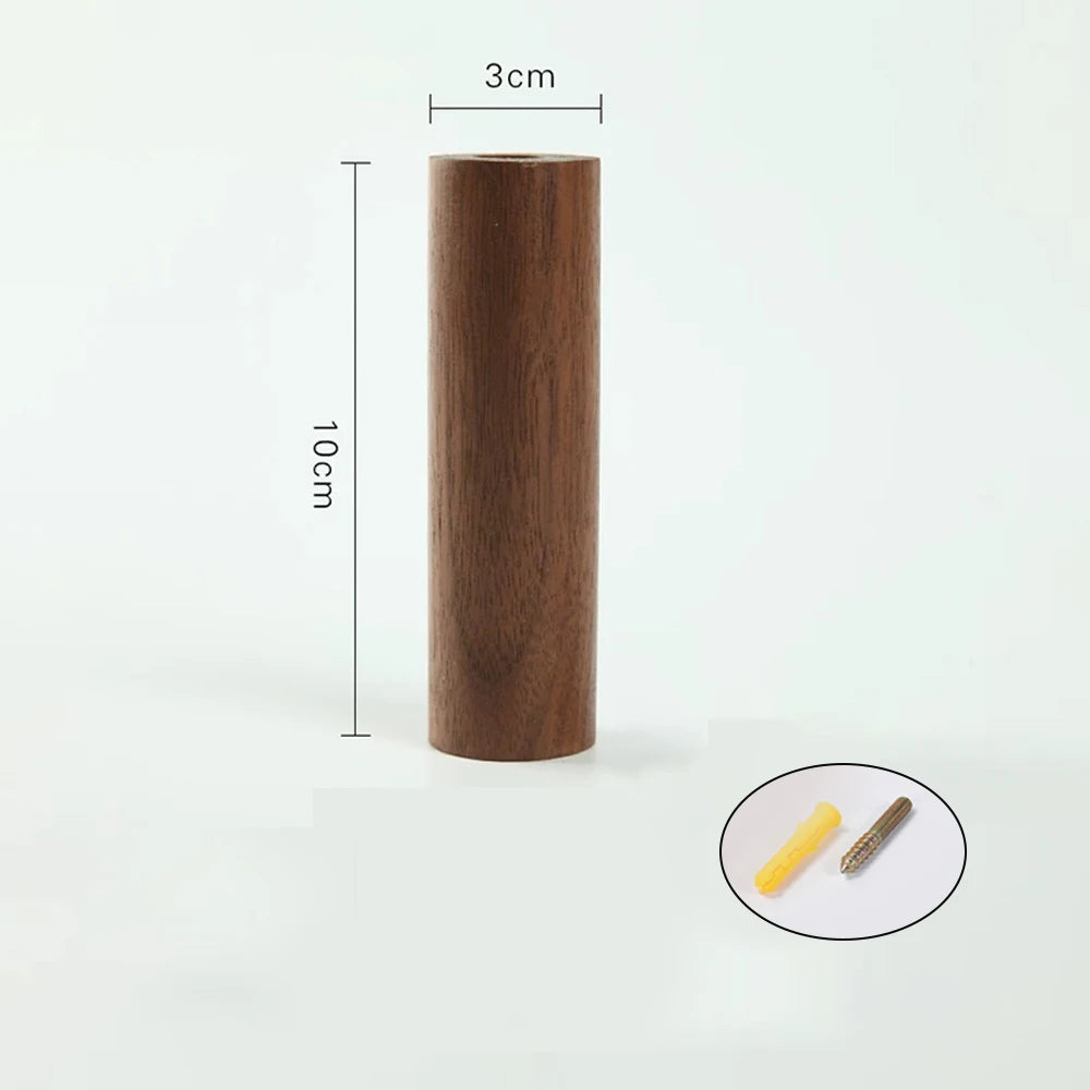 Wooden Wall Mounted Coat Hooks – Hat, Towel & Key Organizer