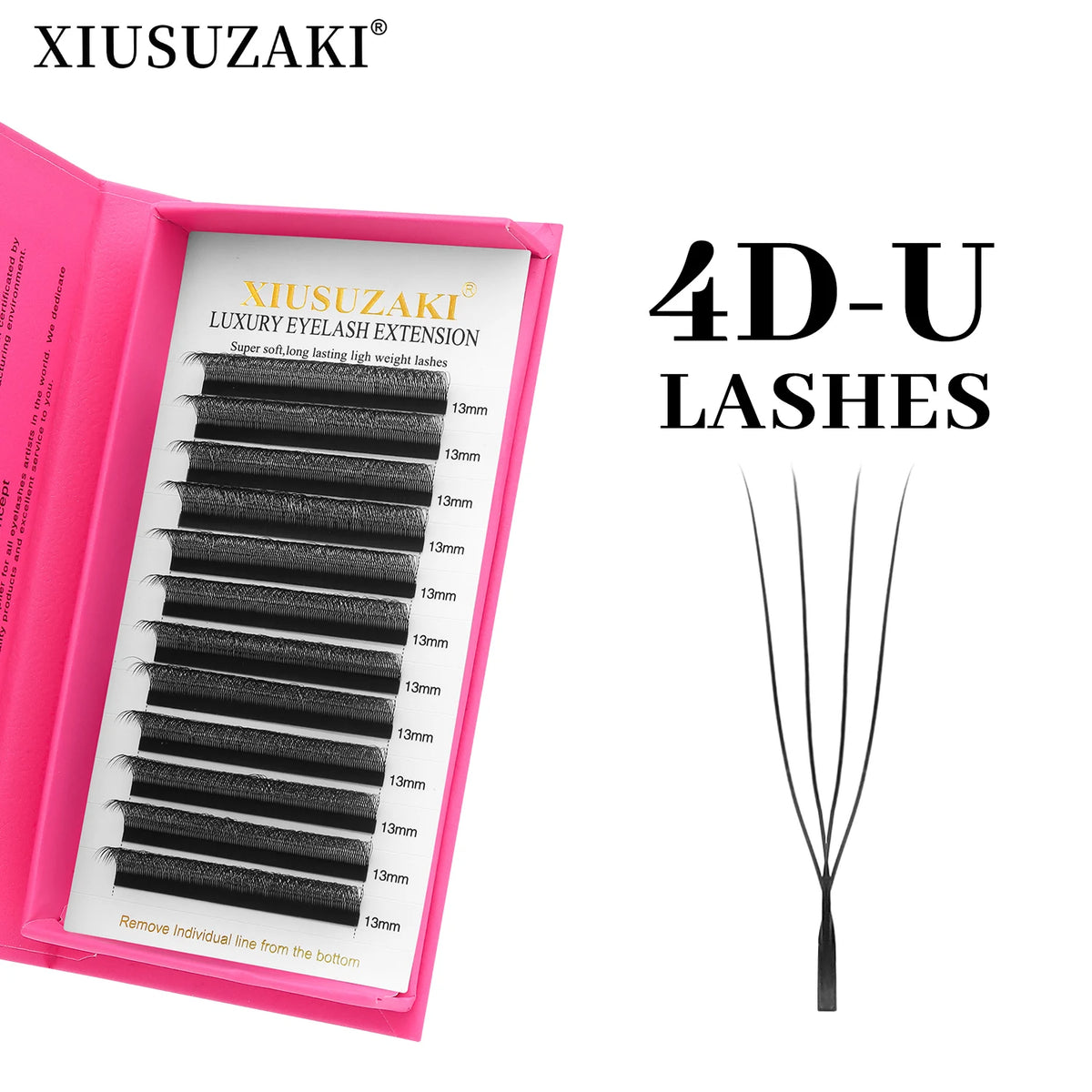 XIUSUZAKI Mink Premade Volume Fans U-Shaped YY Lash Extensions