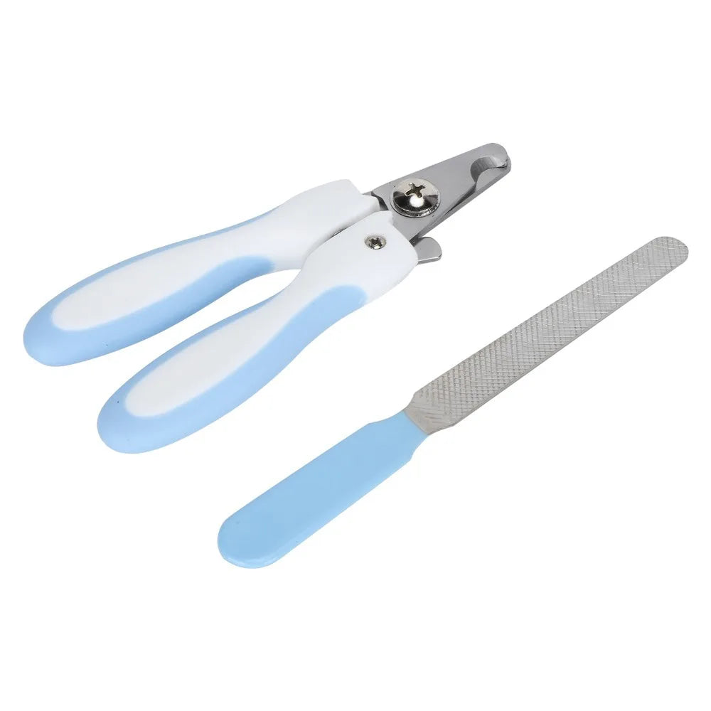 Stainless Steel Pet Nail Clippers with File – Dog & Cat