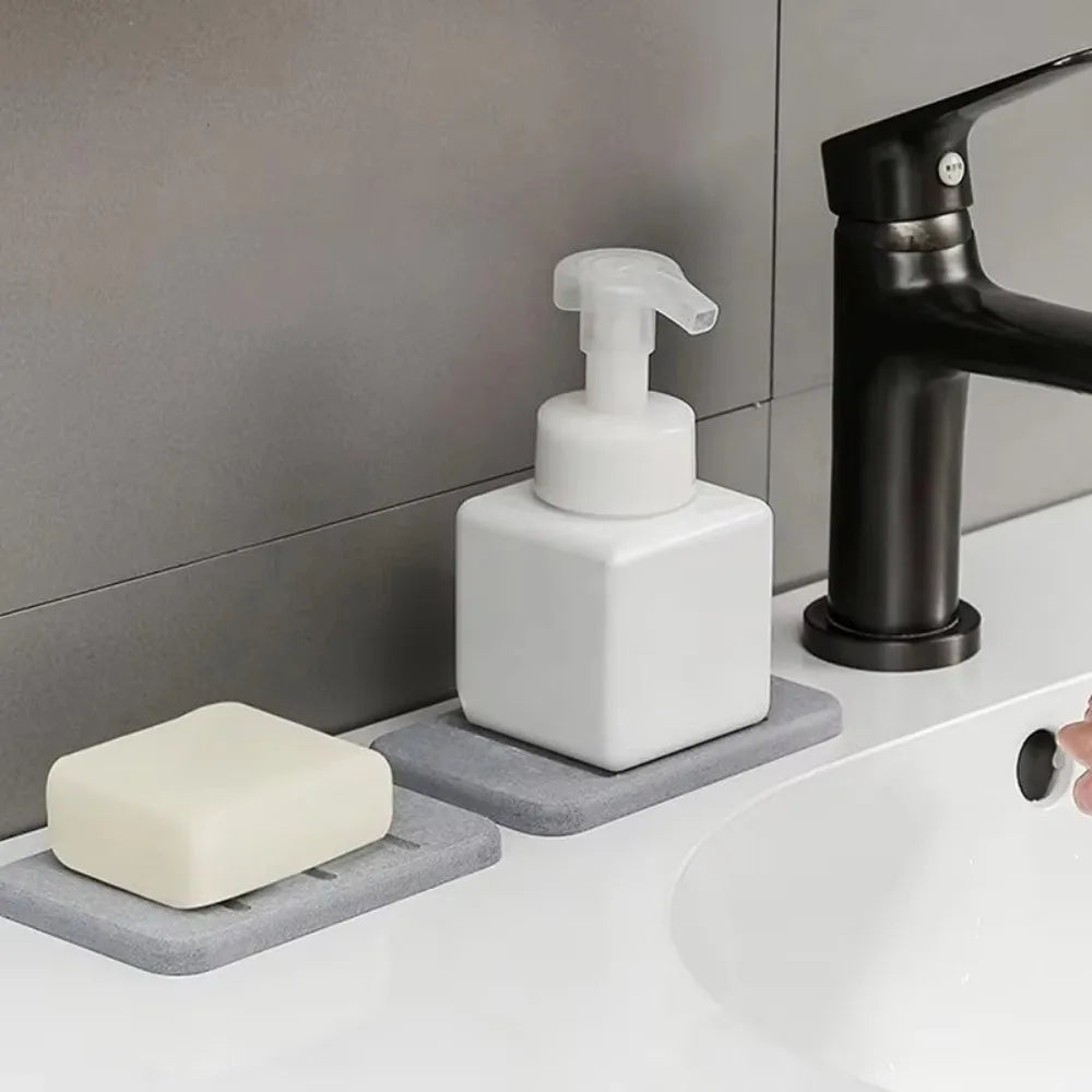 Diatomaceous Earth Soap Dish – Quick-Dry Self-Draining Holder