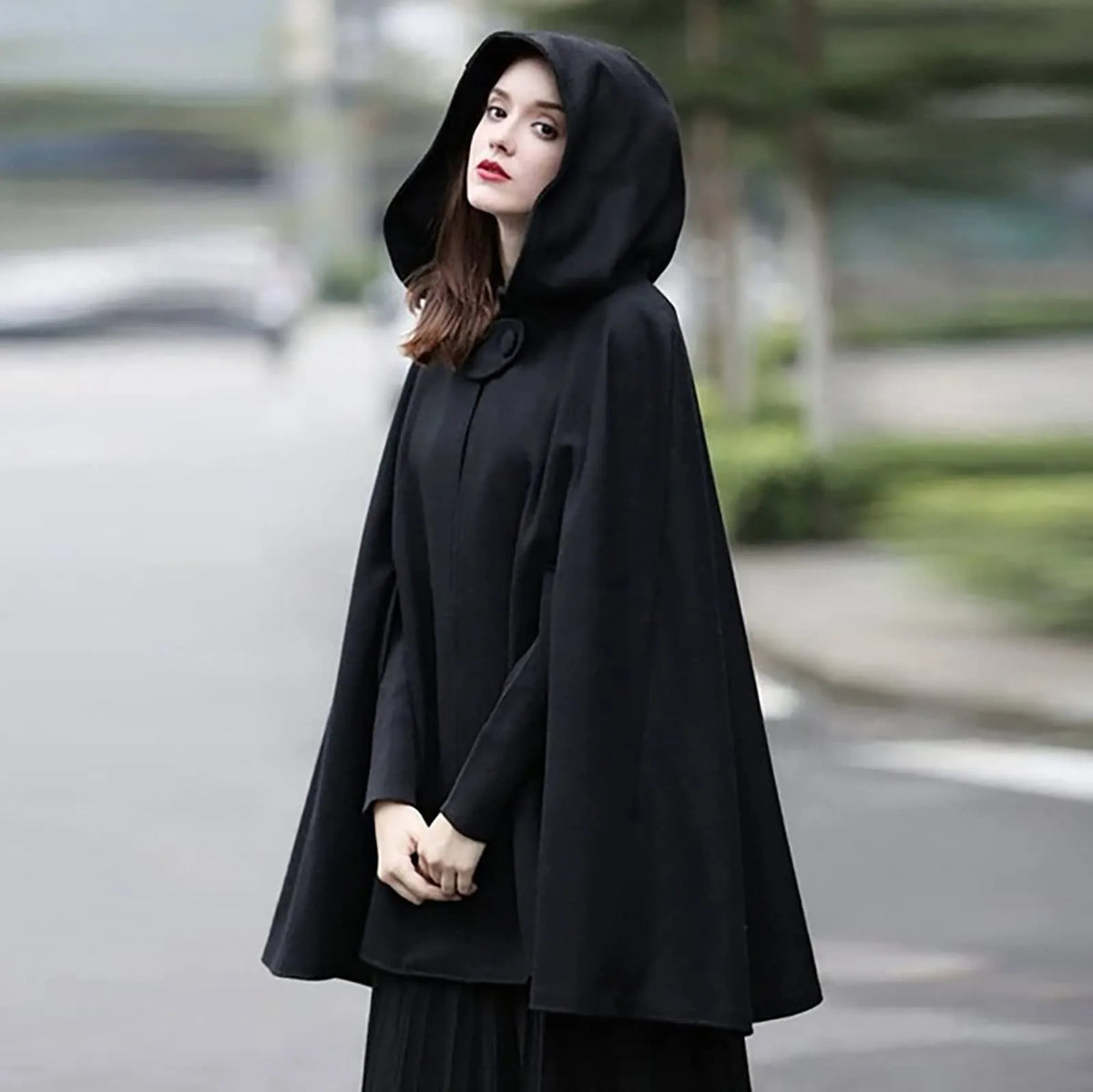 Women's Medieval Hooded Cloak Cape – Gothic Viking Cosplay