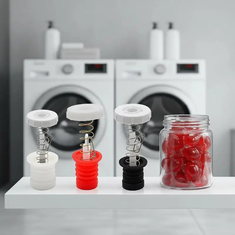 Washing Machine Drain Valve Plug Set – Rubber Seal & Spring