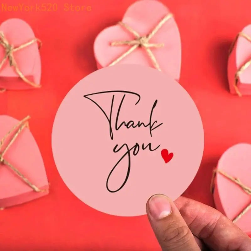 500Pcs Thank You Stickers Roll – Gift Seal Labels for Baking
