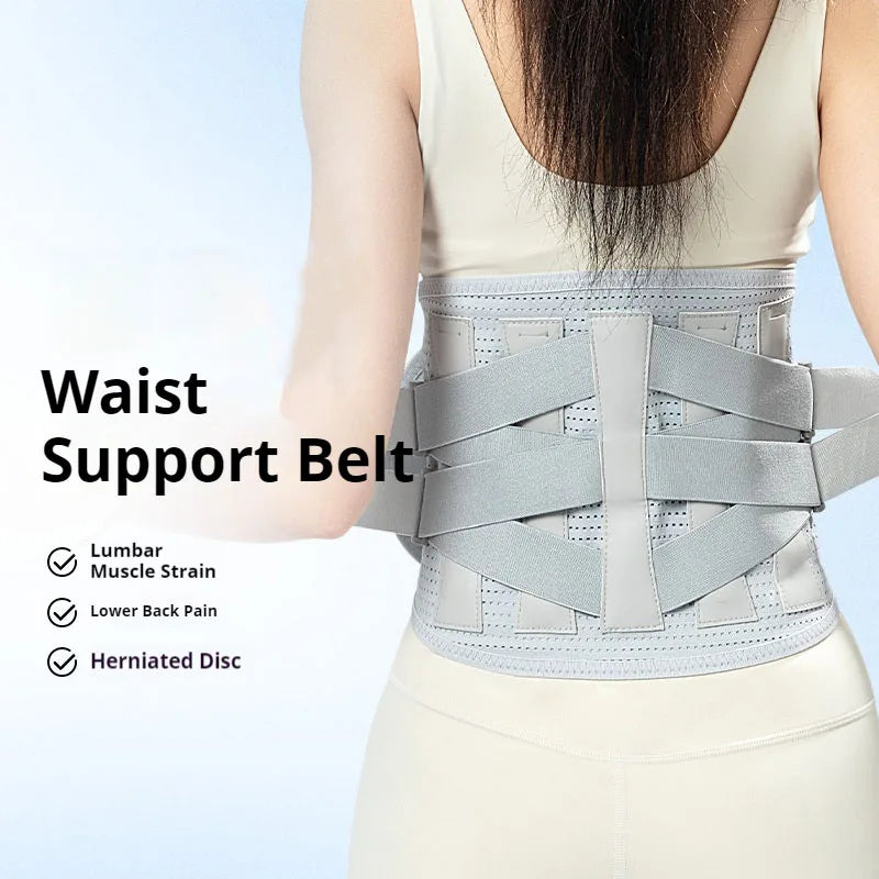 VIBE Adjustable Magnetic Lumbar Support Back Brace Belt