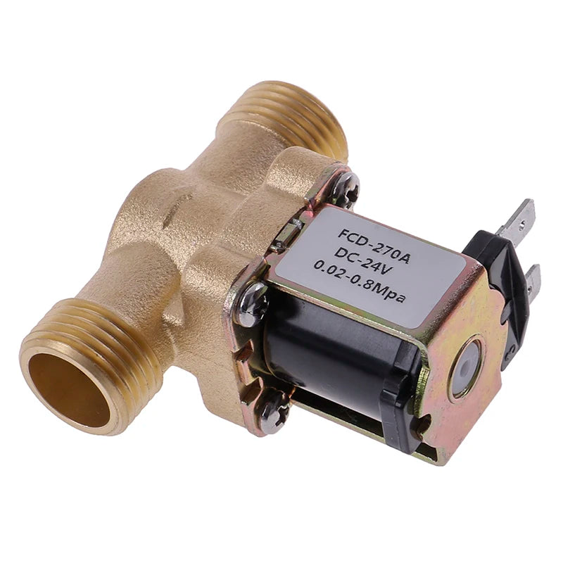 G1/2" Brass Electric Solenoid Valve DC 12V 24V AC 220V
