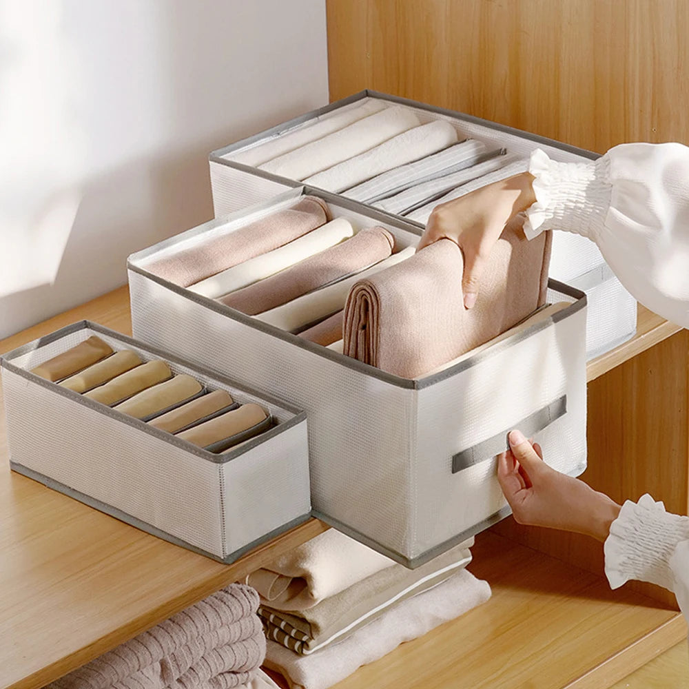 Clothes Storage Box Drawer Divider Organizer for Wardrobe