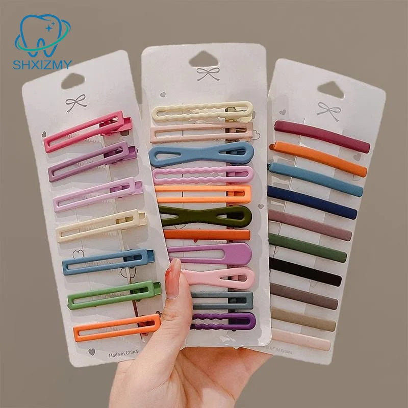 Colorful Duck Beak Hair Clips Set 7/10/11 Pcs Barrettes