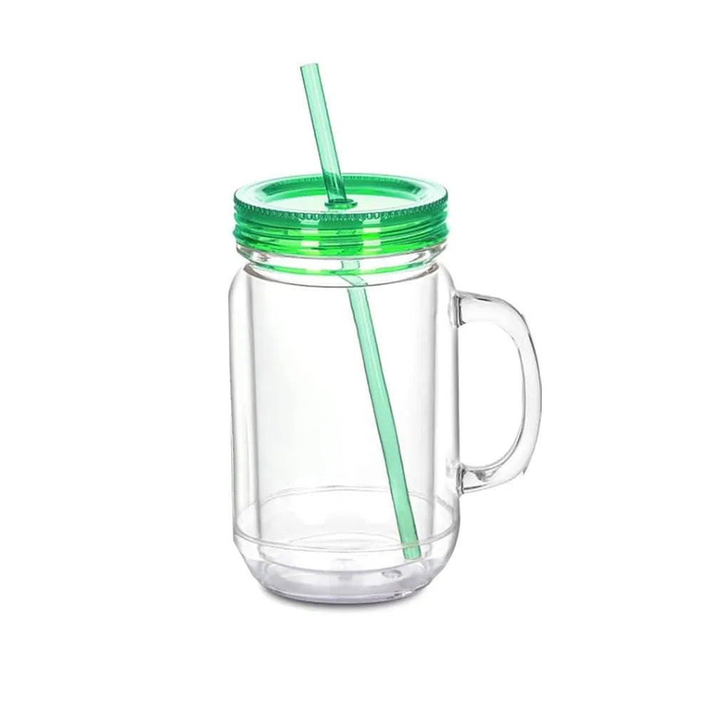 20 oz DIY Snow Globe Glitter Tumbler – BPA-Free Acrylic Cup